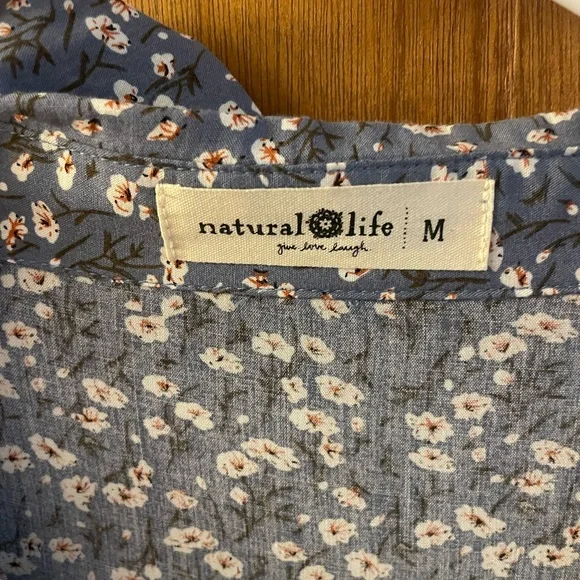 Natural Life Floral Blue Maxi Dress - Picture 2 of 3